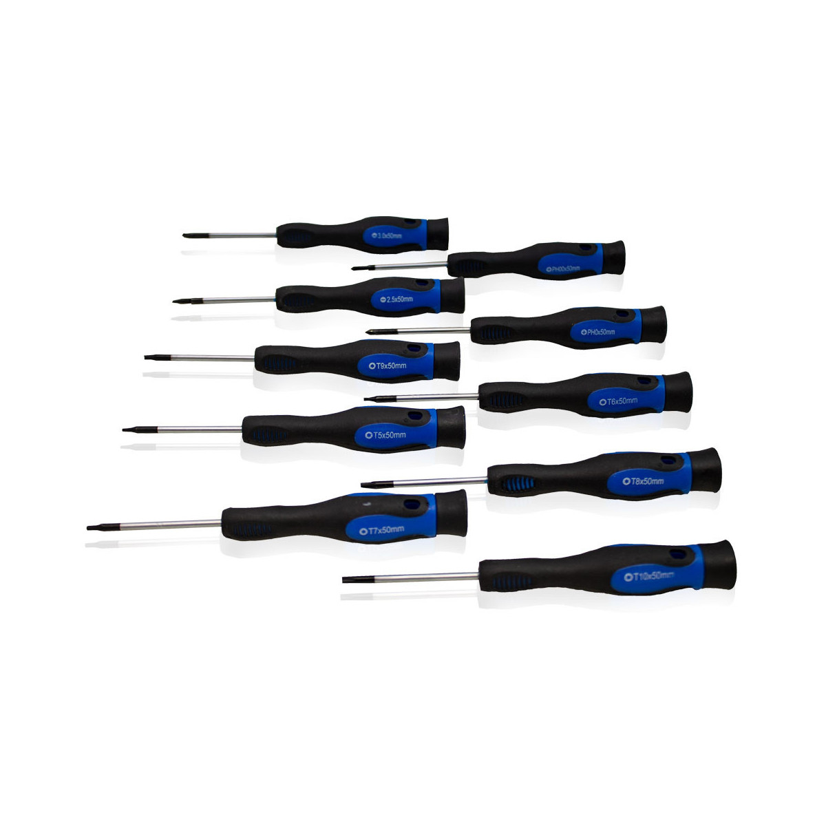 Set de șurubelnițe TORX cu bit drept în cruce, 58 buc.