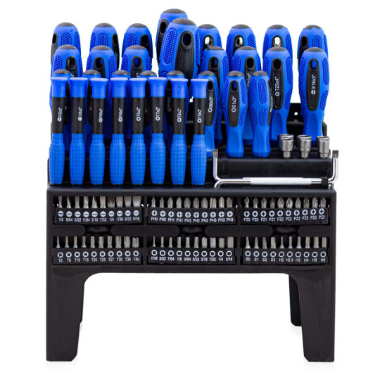 Set de șurubelnițe plate cu cruce Torx, 100 de bucăți