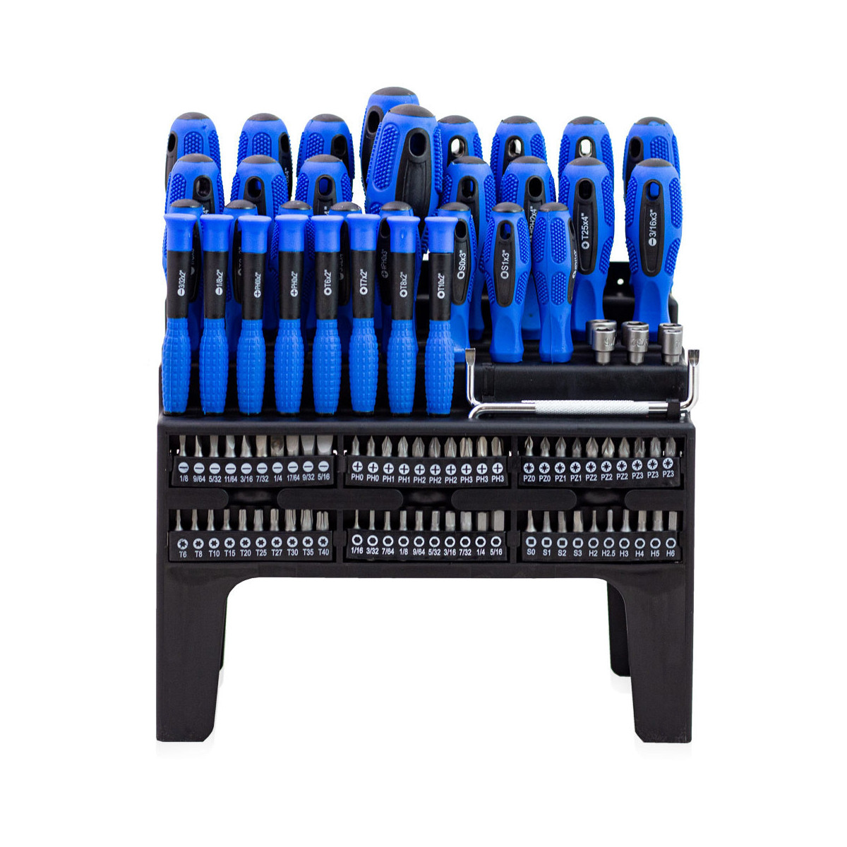 Set de șurubelnițe plate cu cruce Torx, 100 de bucăți