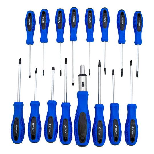 Set de șurubelnițe plate cu cruce Torx, 100 de bucăți