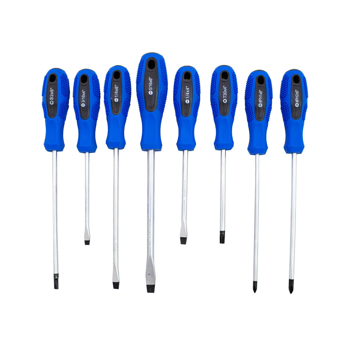 Set de șurubelnițe plate cu cruce Torx, 100 de bucăți