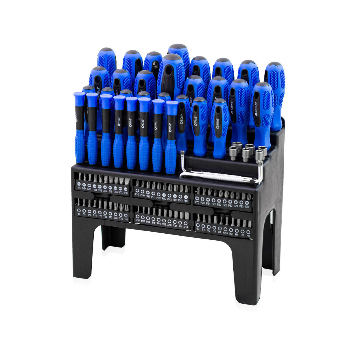 Set de șurubelnițe plate cu cruce Torx, 100 de bucăți