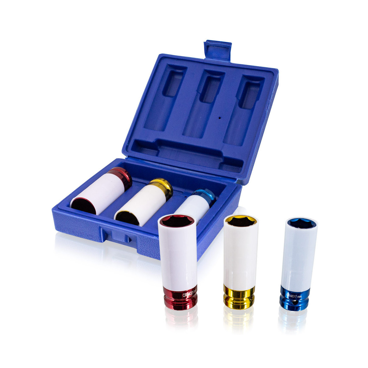 Cheie cu moment cu superserii 1/2" + capete 17 19 21 mm