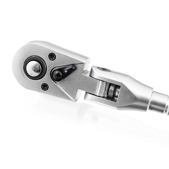 Răcnescă telescopică cu clichet 1/4" 3/8" 1/2" 90° + piulițe 17 19 21 mm