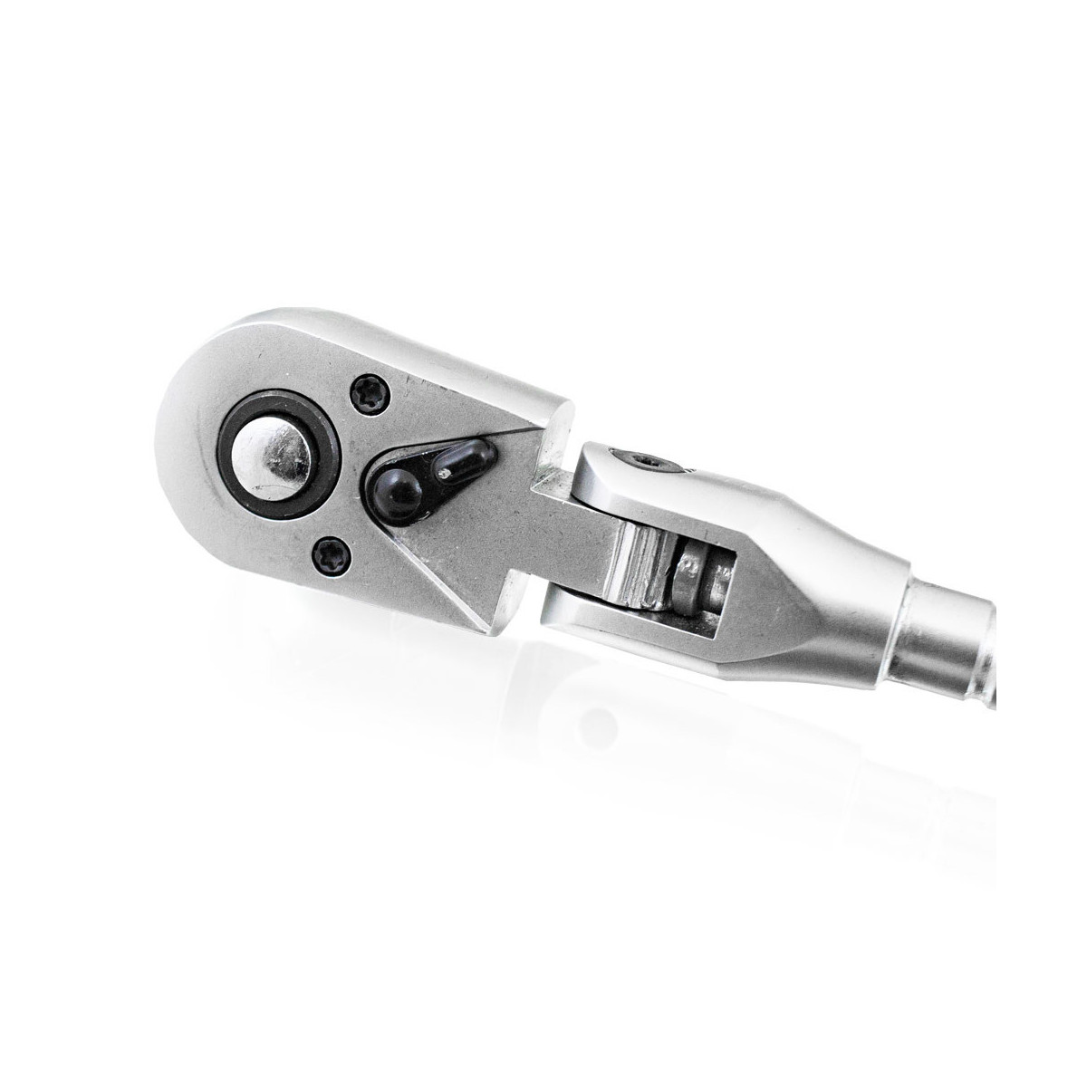 Răcnescă telescopică cu clichet 1/4" 3/8" 1/2" 90° + piulițe 17 19 21 mm