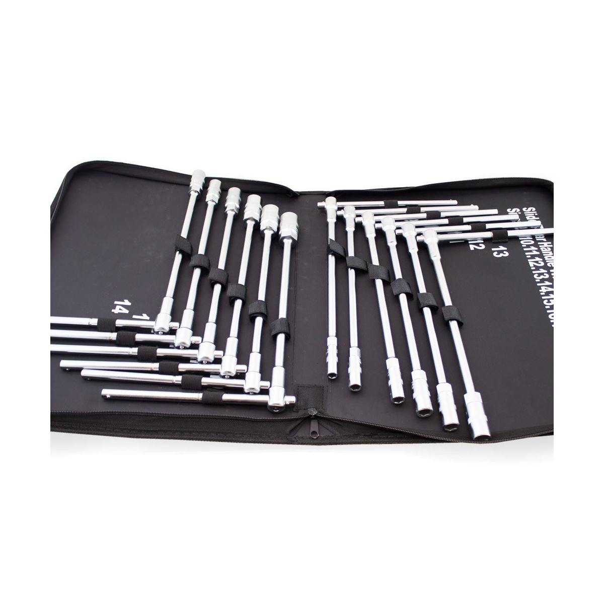 Chei cu cap hexagonal cu mâner "T", 8-19mm, 12 bucăți.