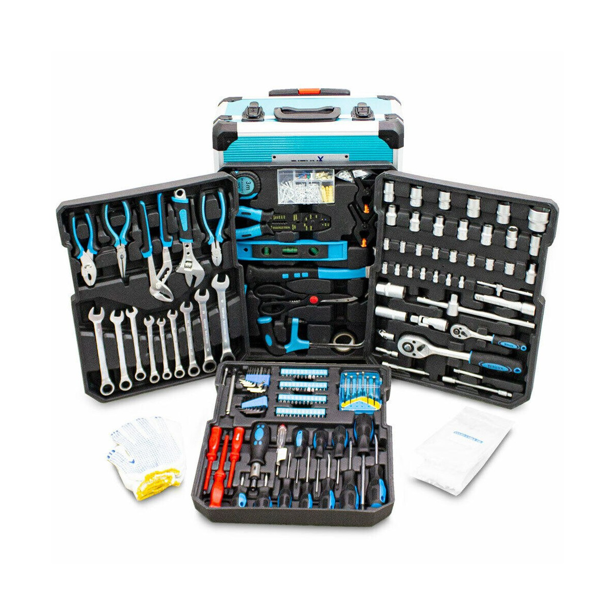 Set de unelte de atelier în cutie cu 1200 de elemente