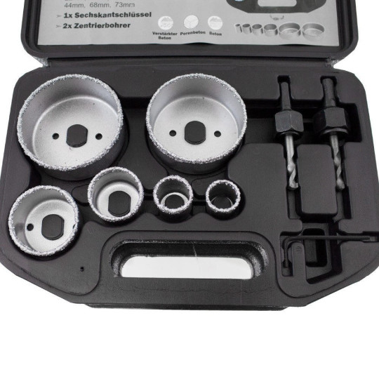 Set de burghiu pentru placi de beton 8 elemente