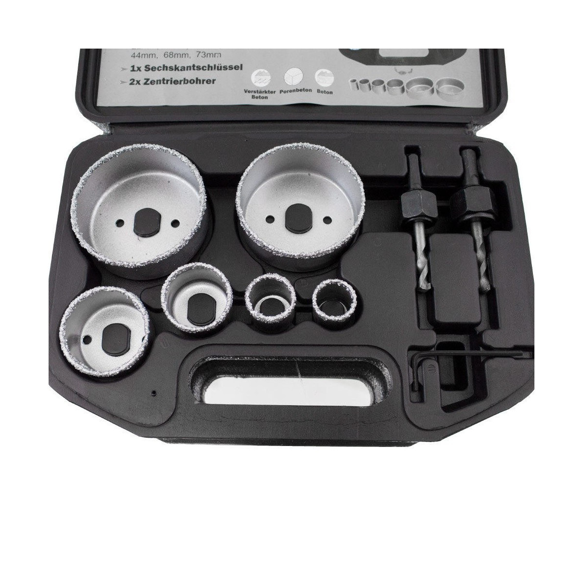 Set de burghiu pentru placi de beton 8 elemente