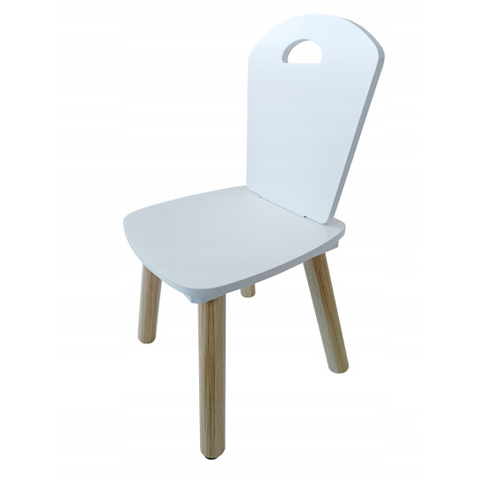 Scaun pentru copii de culoare albă
