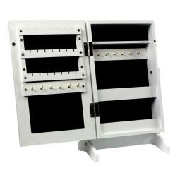 Cutie de bijuterii neagră cu oglindă