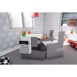 Set de mobilier pentru copii format din scaun și masă de culoare gri