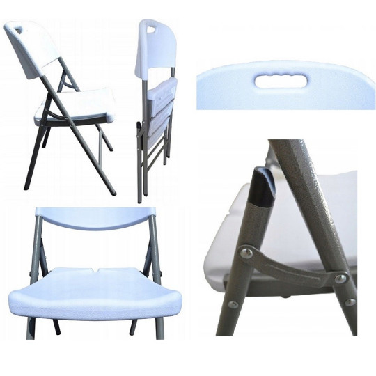 Scaun de catering pentru grădină de culoare albă