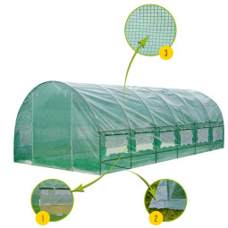 Seră de grădină mare la un preț super, cu dimensiunea de 3x6.