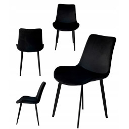 Scaun velur negru industrial de calitate