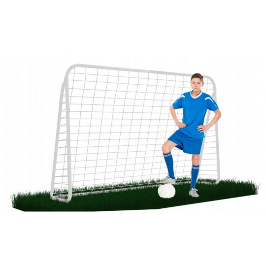 Porți de fotbal pentru copii de culoare albă 213x150x90 cm