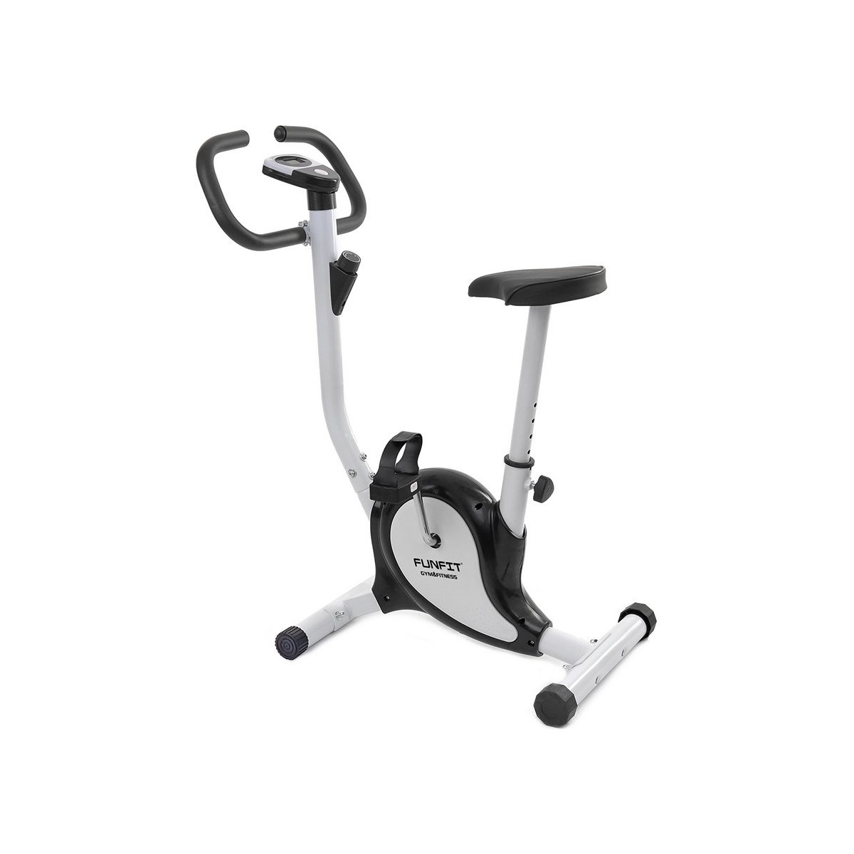 Bicicletă staționară rotopedă în culoare alb-negru