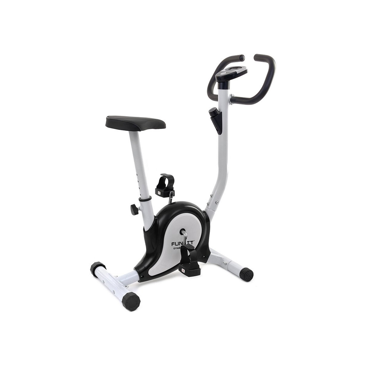 Bicicletă staționară rotopedă în culoare alb-negru