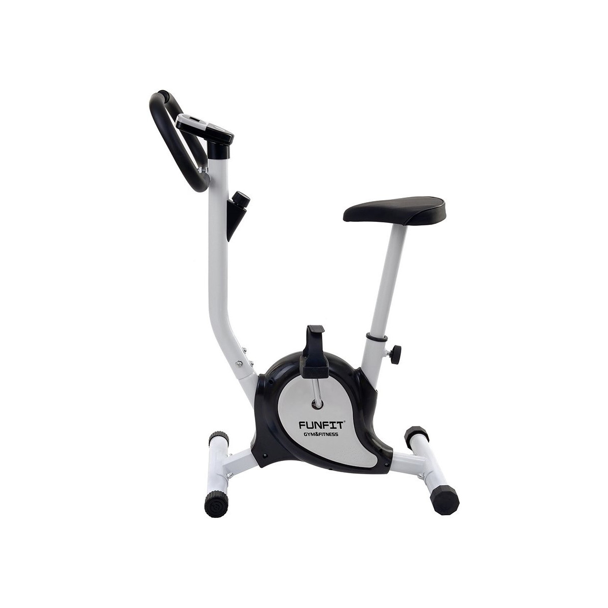 Bicicletă staționară rotopedă în culoare alb-negru
