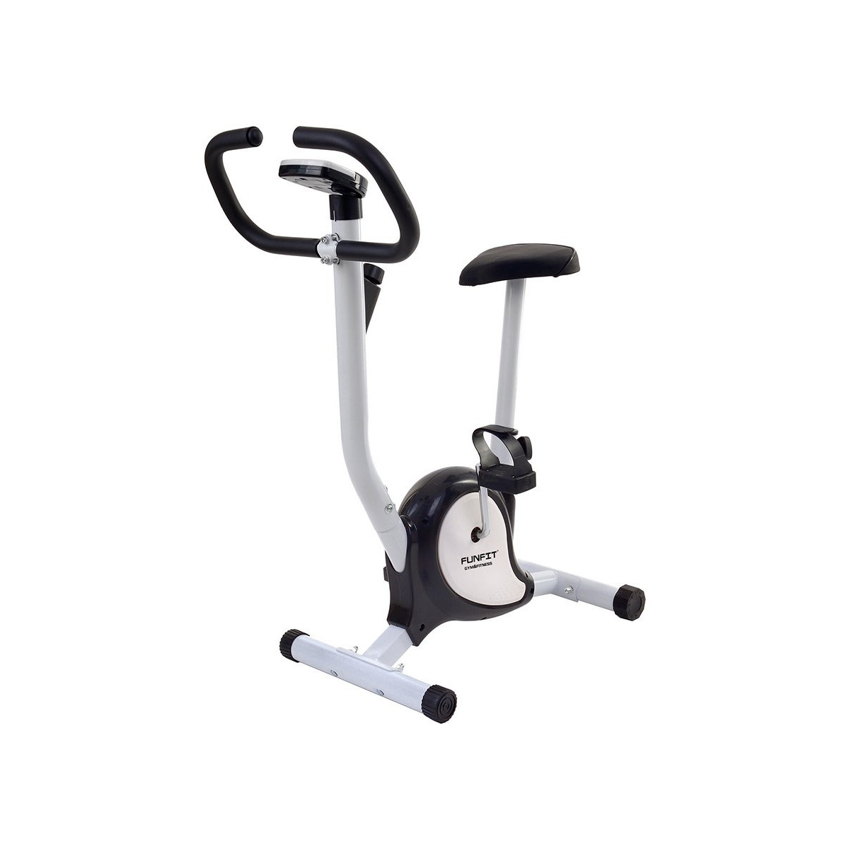 Bicicletă staționară rotopedă în culoare alb-negru