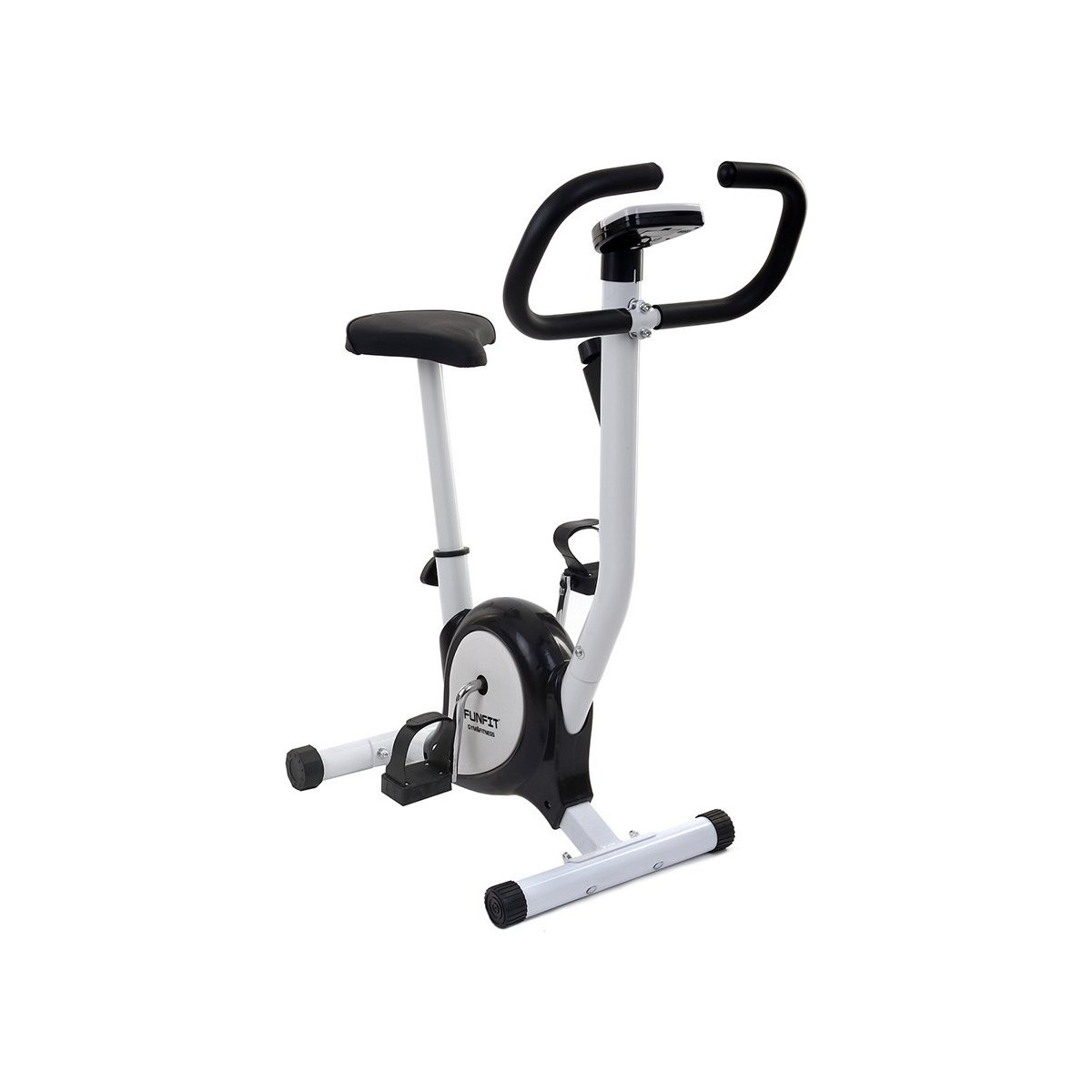 Bicicletă staționară rotopedă în culoare alb-negru