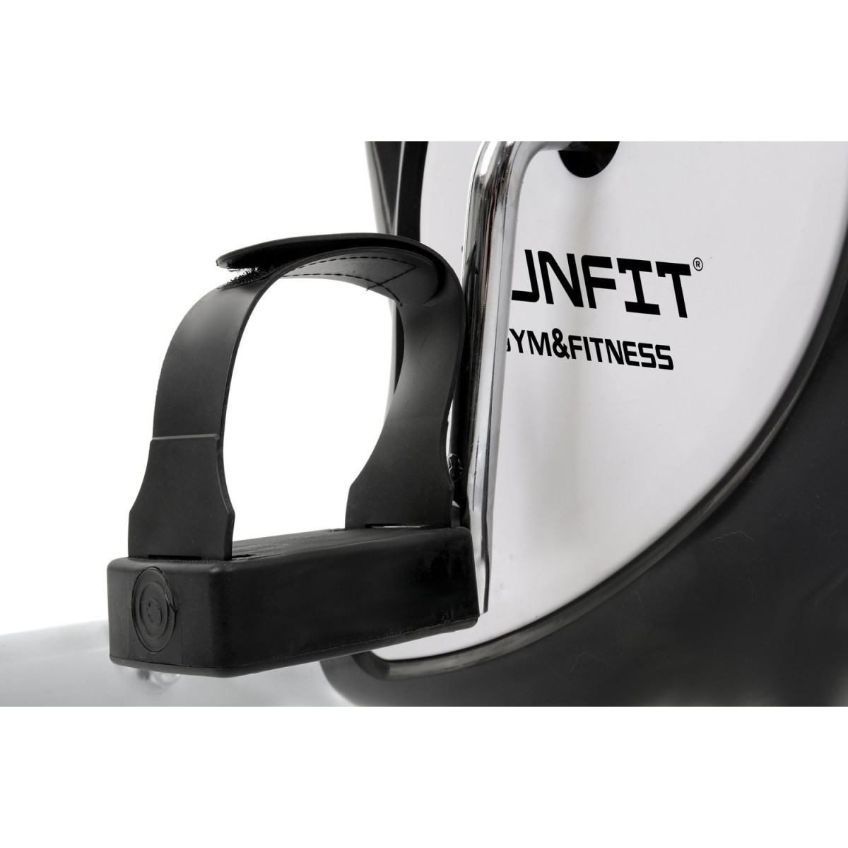 Bicicletă staționară rotopedă în culoare alb-negru