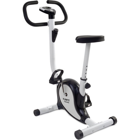 Bicicletă staționară rotopedă în culoare alb-negru