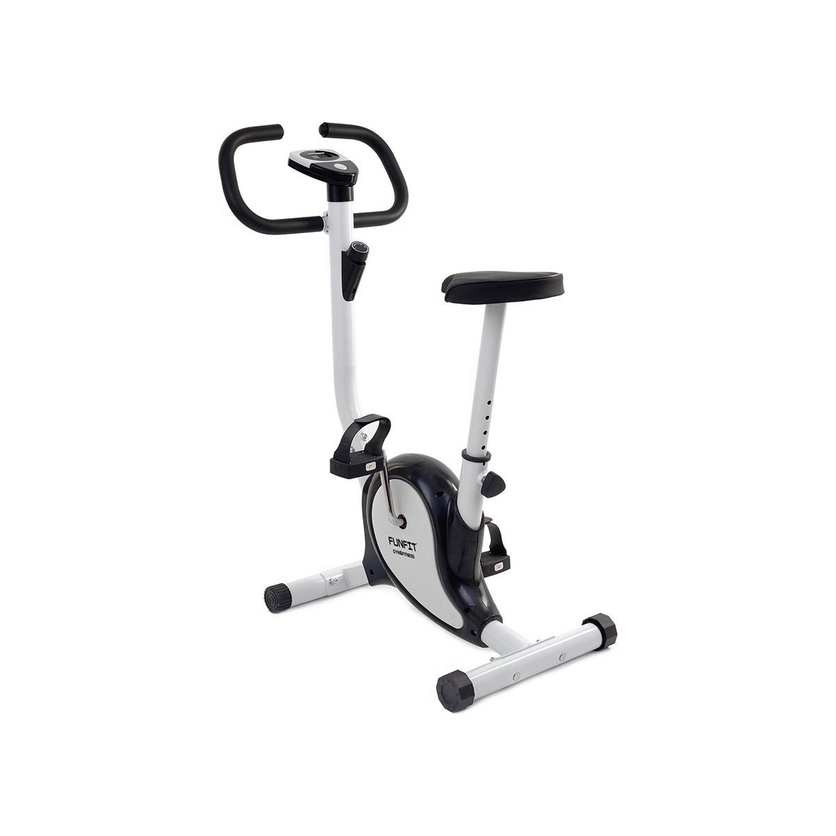 Bicicletă staționară rotopedă în culoare alb-negru