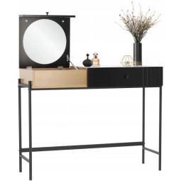 Toaletă retro pliabilă de culoare neagră