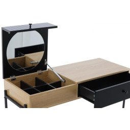 Toaletă retro pliabilă de culoare neagră