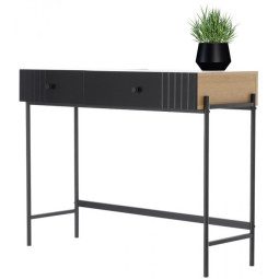 Toaletă retro pliabilă de culoare neagră