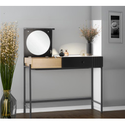 Toaletă retro pliabilă de culoare neagră