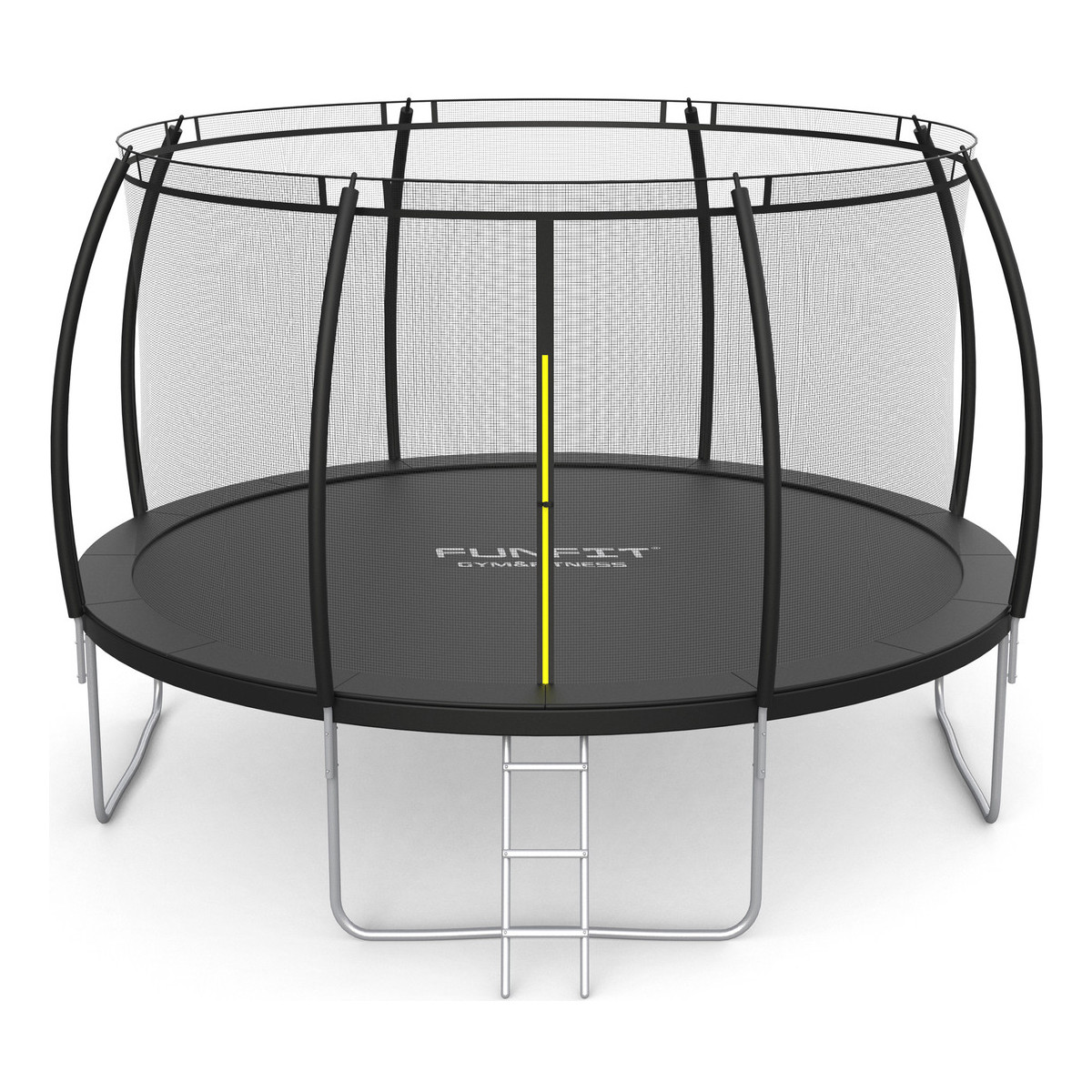 Trampolină premium pentru copii de culoare neagră, 374 cm (12FT)