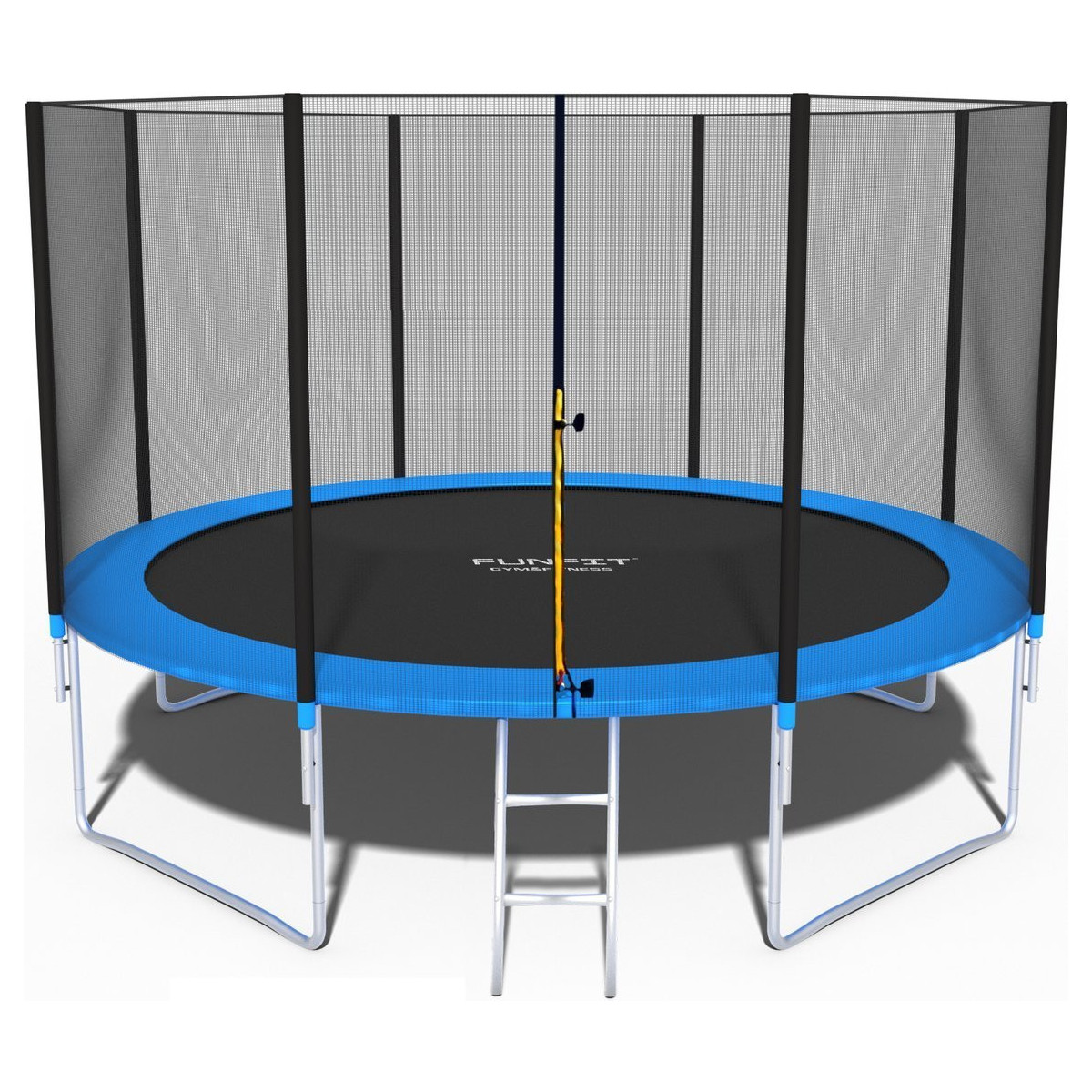 Trampolines de grădină pentru copii 374 cm cu scară și plasă