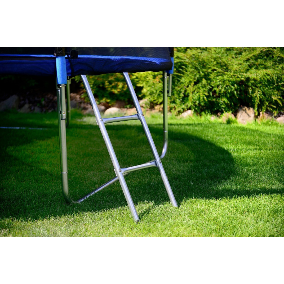 Trampolines de grădină pentru copii 374 cm cu scară și plasă