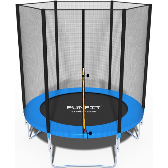 Trampolíne pentru copii de grădină de 183 cm cu scară și plasă.