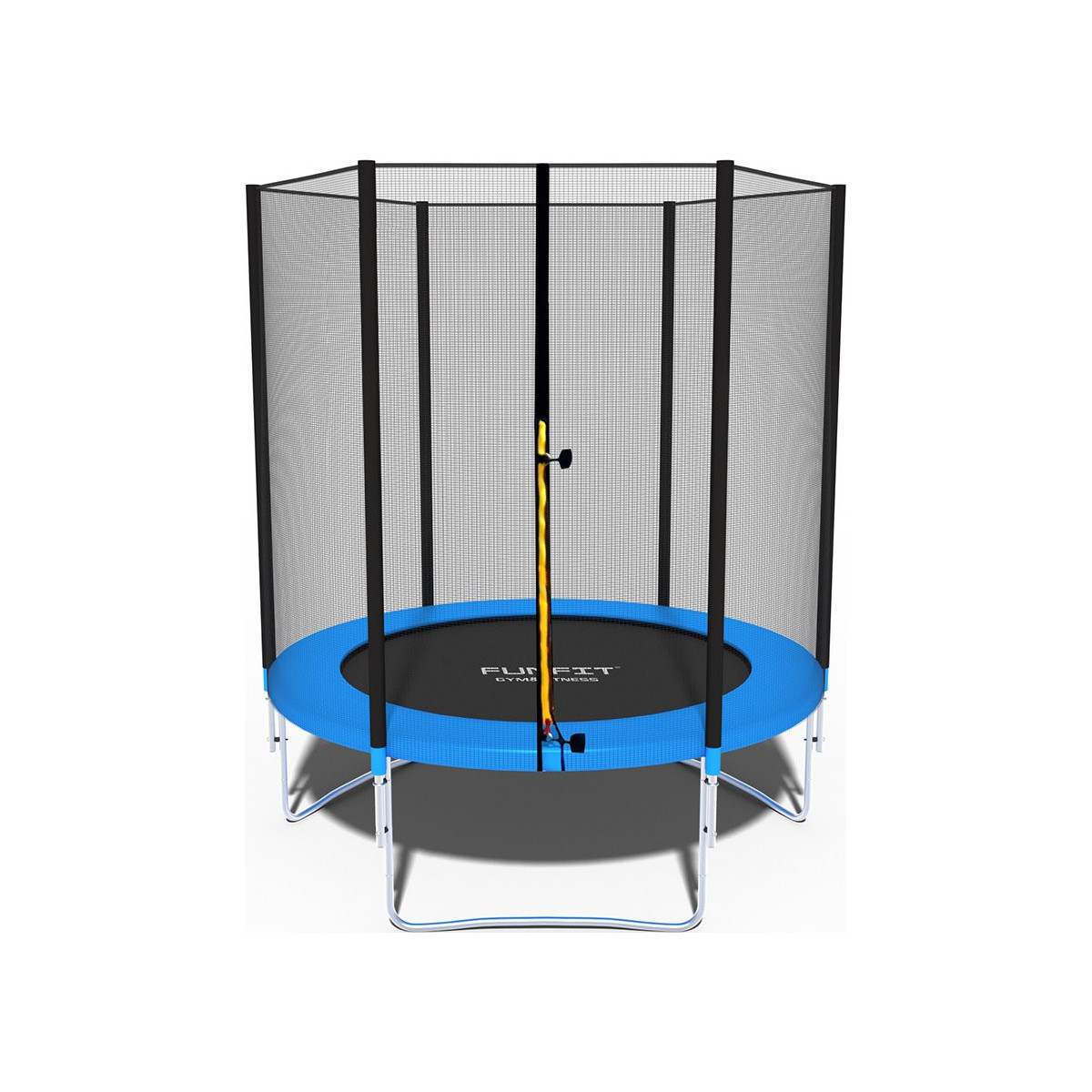 Trampolíne pentru copii de grădină de 183 cm cu scară și plasă.