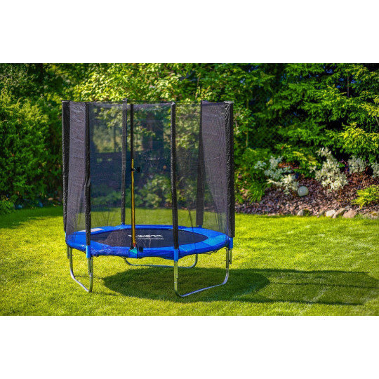 Trampolíne pentru copii de grădină de 183 cm cu scară și plasă.