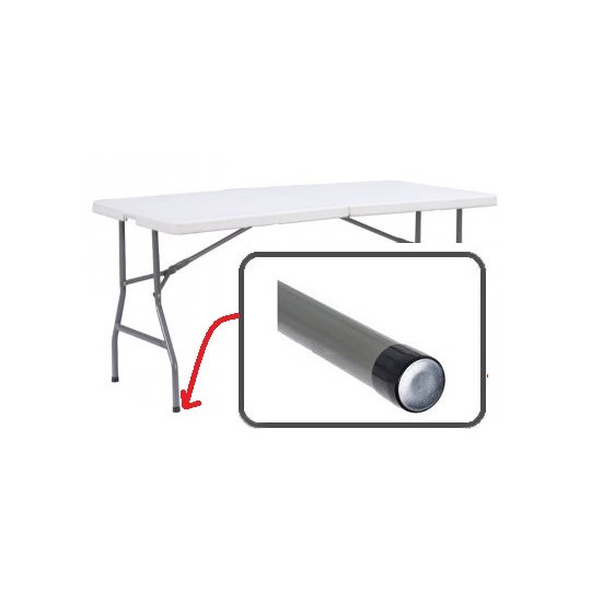 Masă de catering pliabilă de culoare albă 240 x 75 x 75 cm