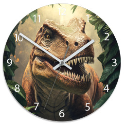 Ceas de perete pentru copii Tyrannosaurus REX