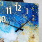 Ceas de perete din acril de culoare albastră, 49 cm