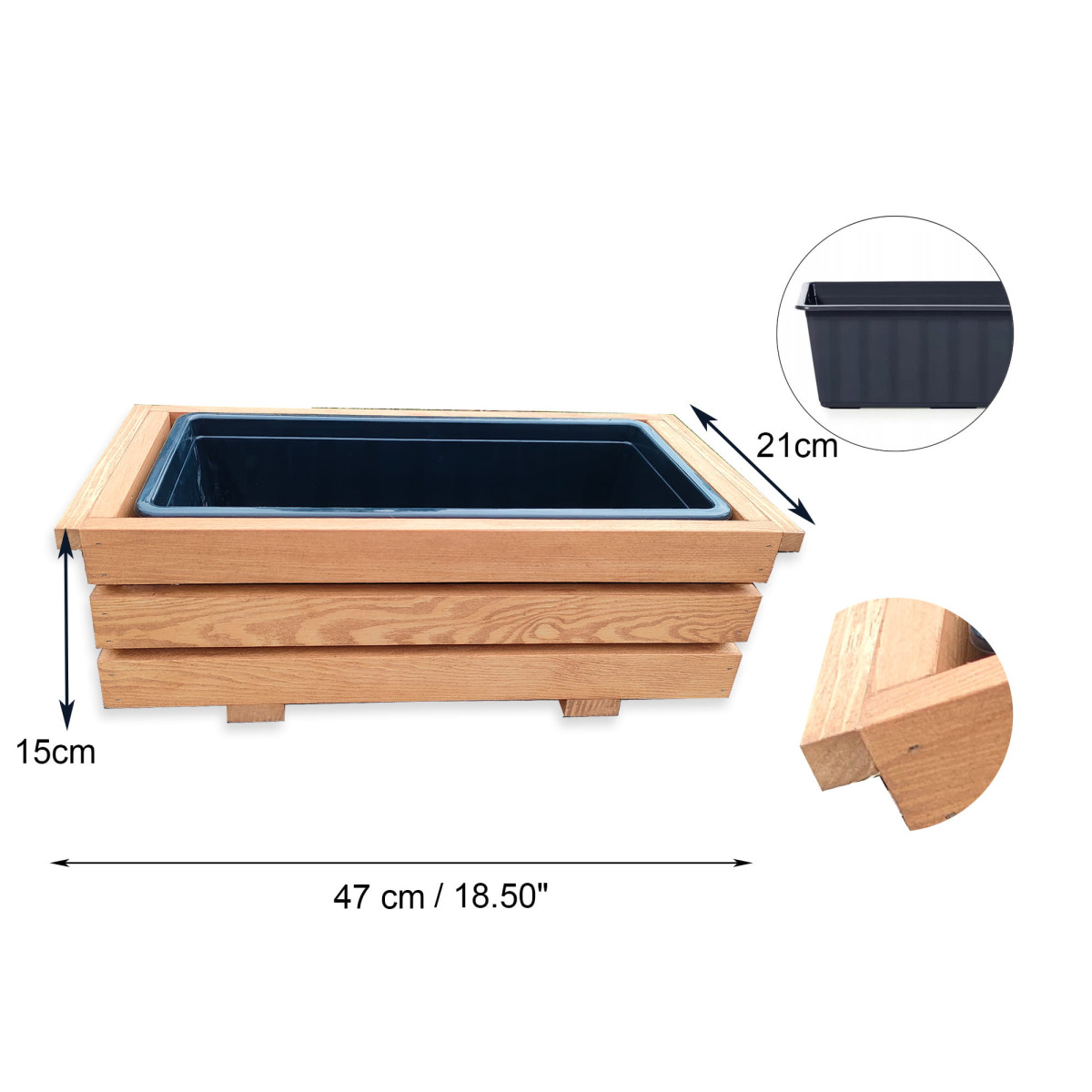 Kvalitative ghivece din lemn pentru balcon