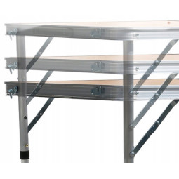 Set de mobilier turistic PREMIUM compus din scaun și masă, de culoare maro-negru