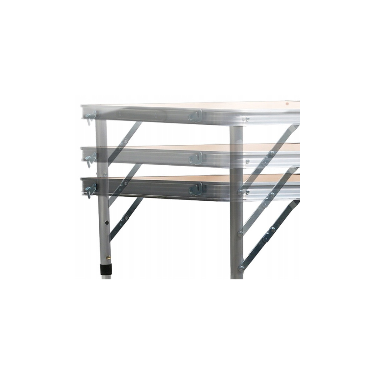 Set de mobilier turistic PREMIUM compus din scaun și masă, de culoare maro-negru