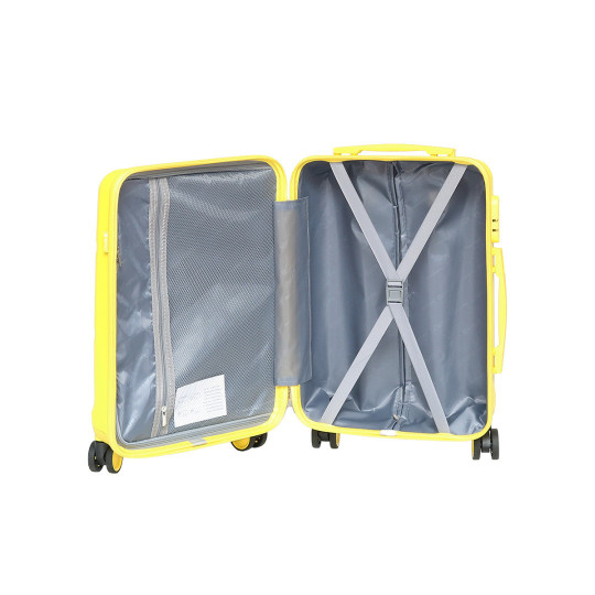 Geanta de voiaj roz deschis cu geanta mică