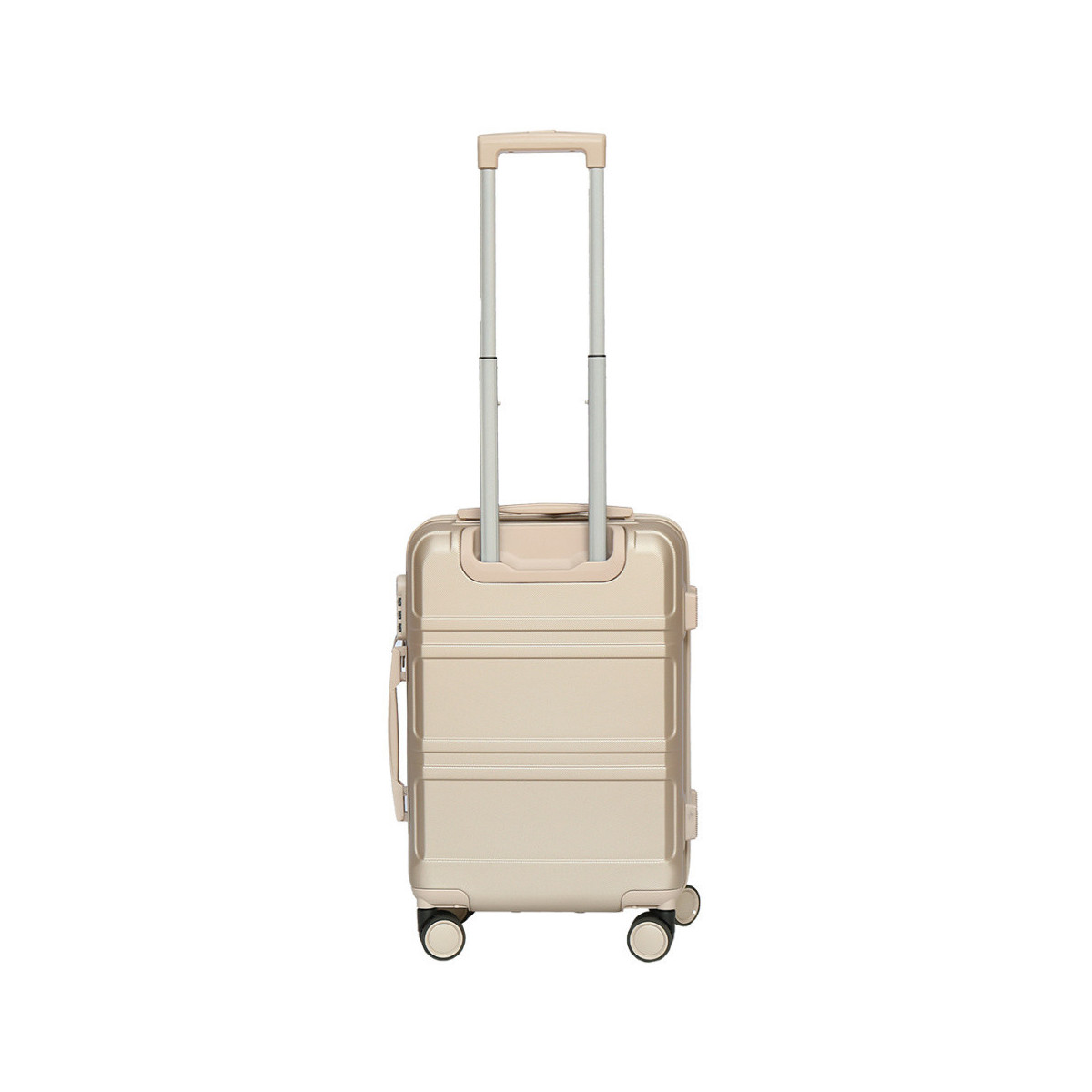 Valiză de mână cu geantă în culoare metalizată aurie