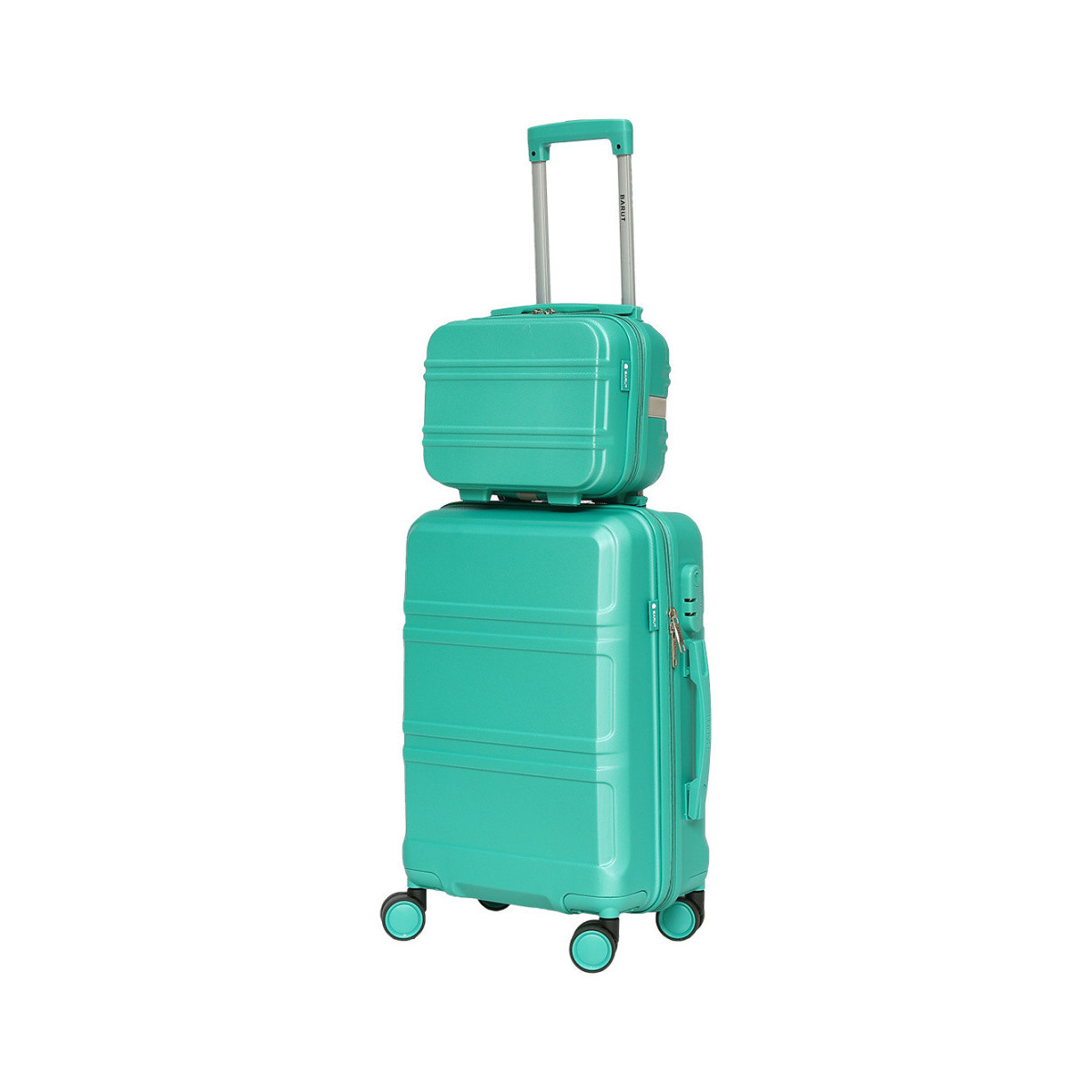 Zară verde pentru bagaj de mână cu valiză