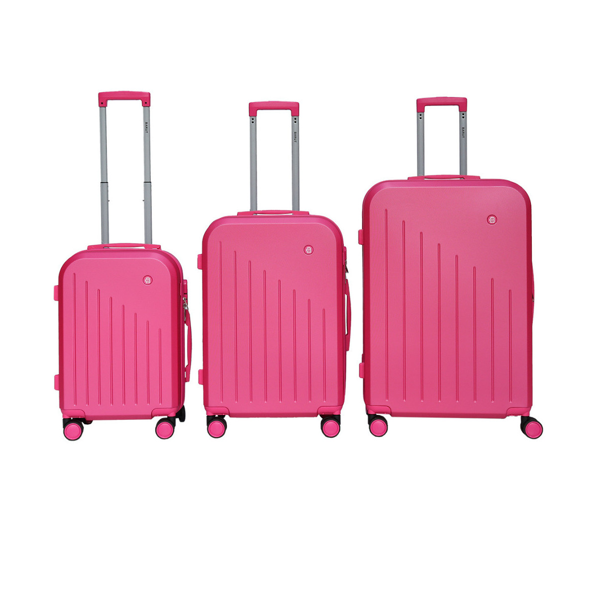 Valize de călătorie roz 3în1