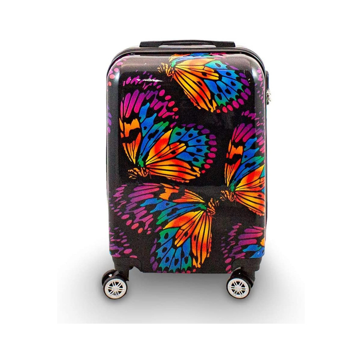 Set de valize negre cu fluturi