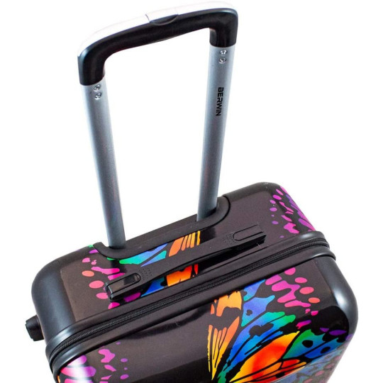 Set de valize negre cu fluturi